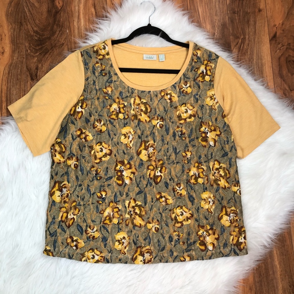 LOGO Lounge by Lori Goldstein Short Sleeve Top